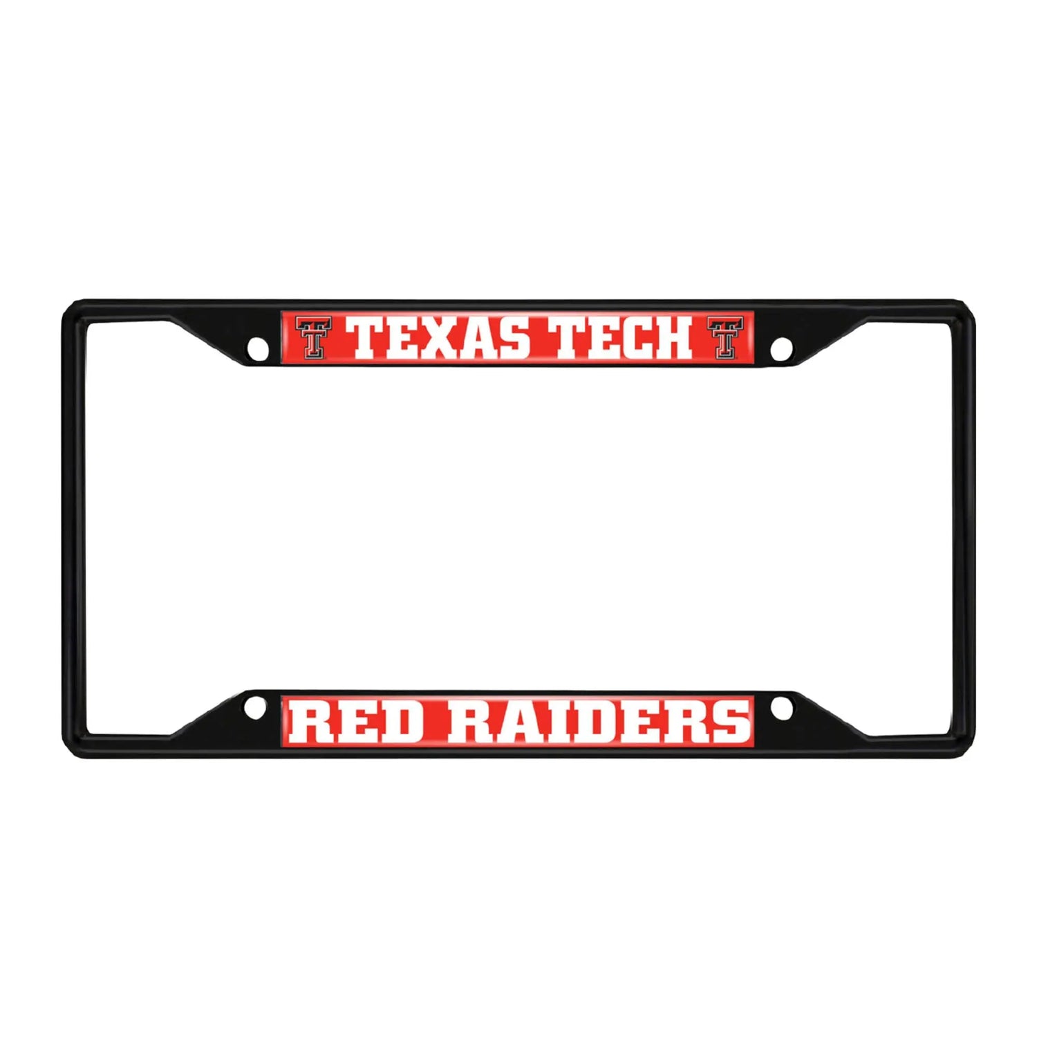 Fanmats Texas Tech Red Raiders License Plate Frame - Black Fanmats