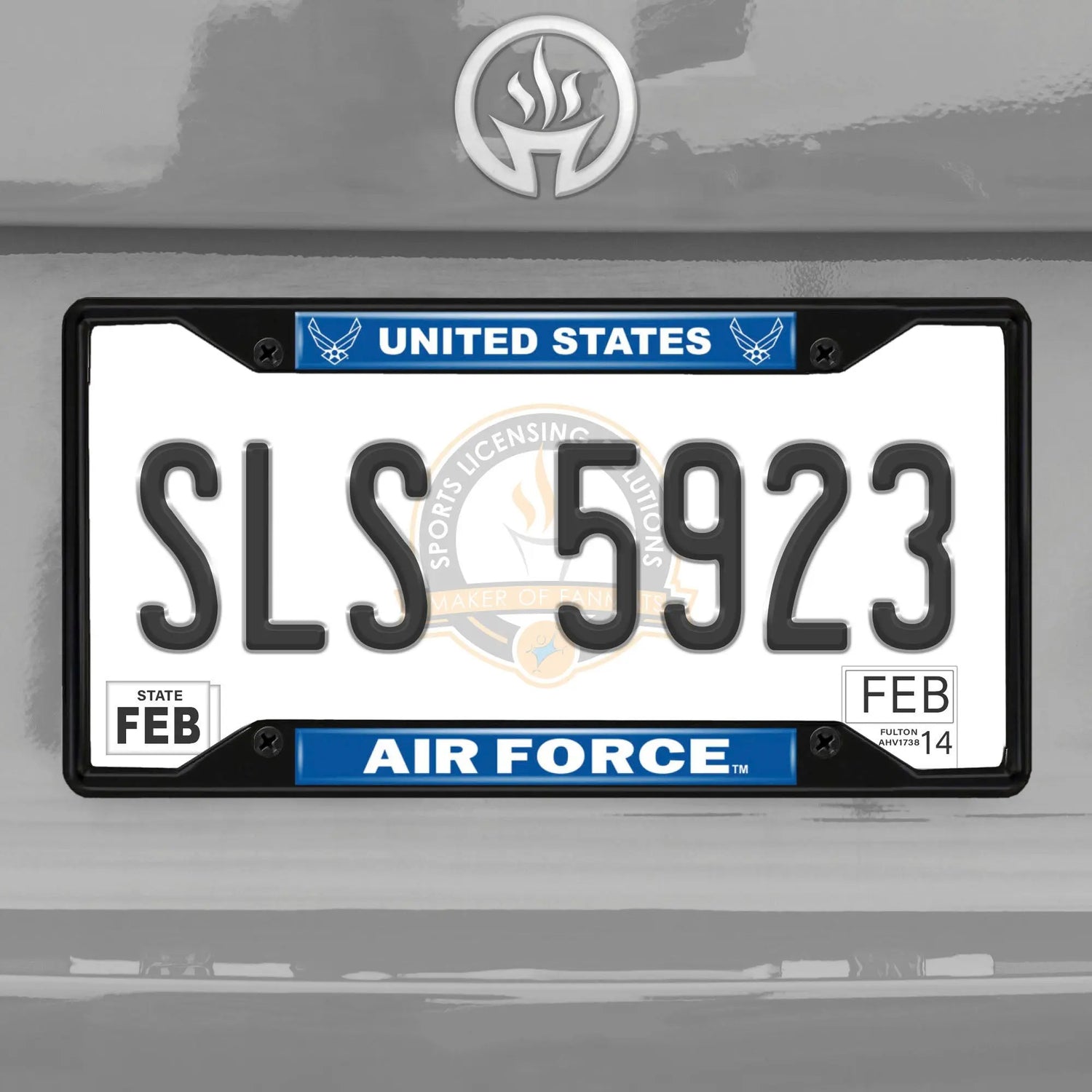 Fanmats U.S. Air Force License Plate Frame - Black Fanmats