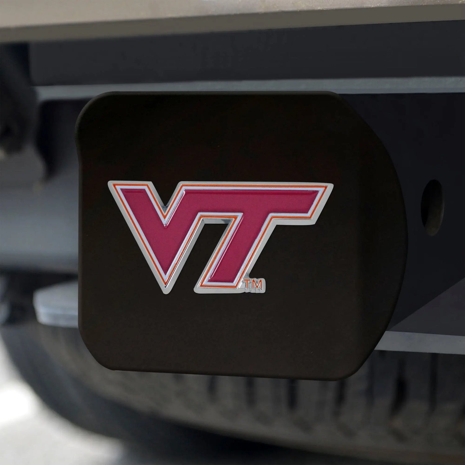 Fanmats Virginia Tech Hokies Color Hitch Cover - Black Fanmats