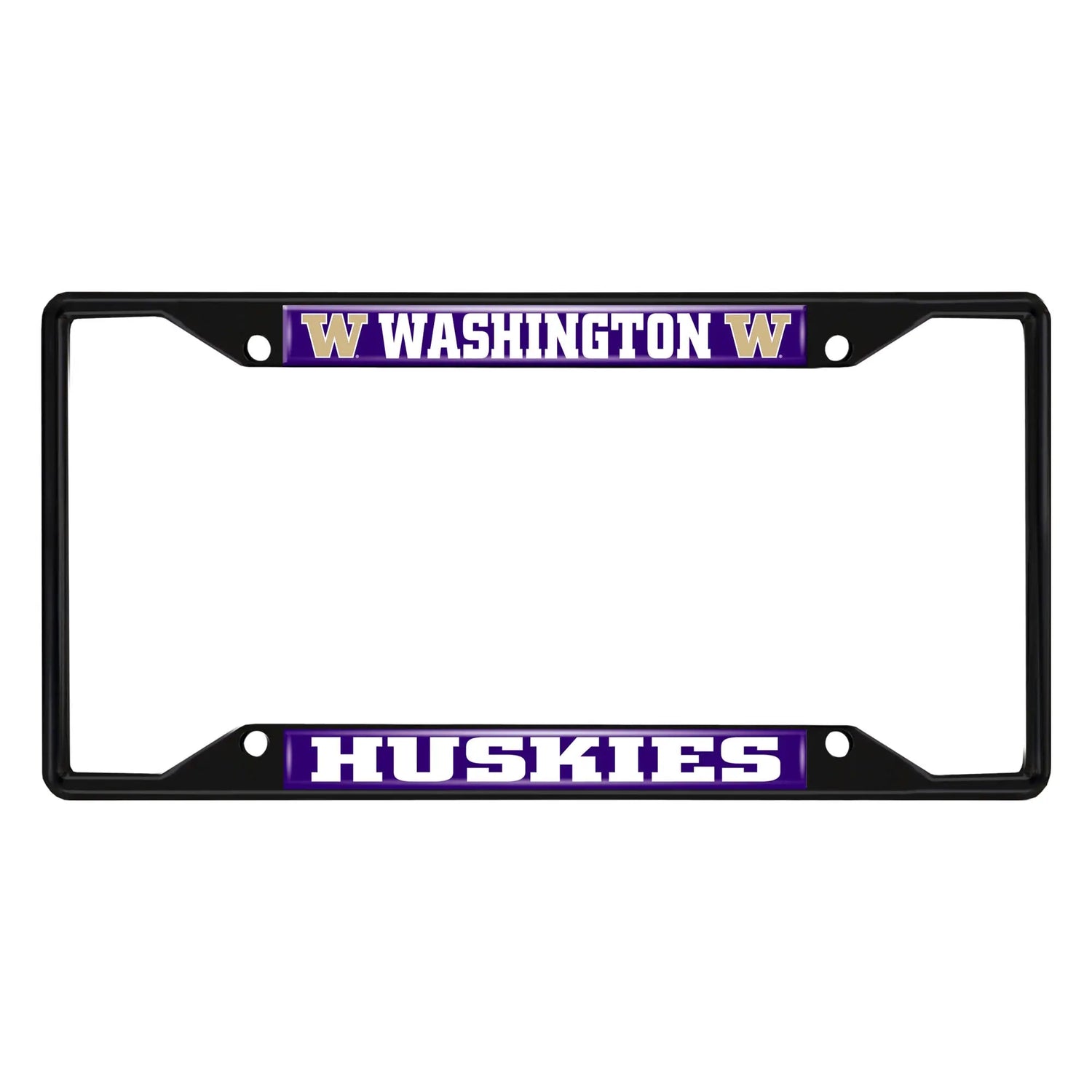 Fanmats Washington Huskies License Plate Frame - Black Fanmats