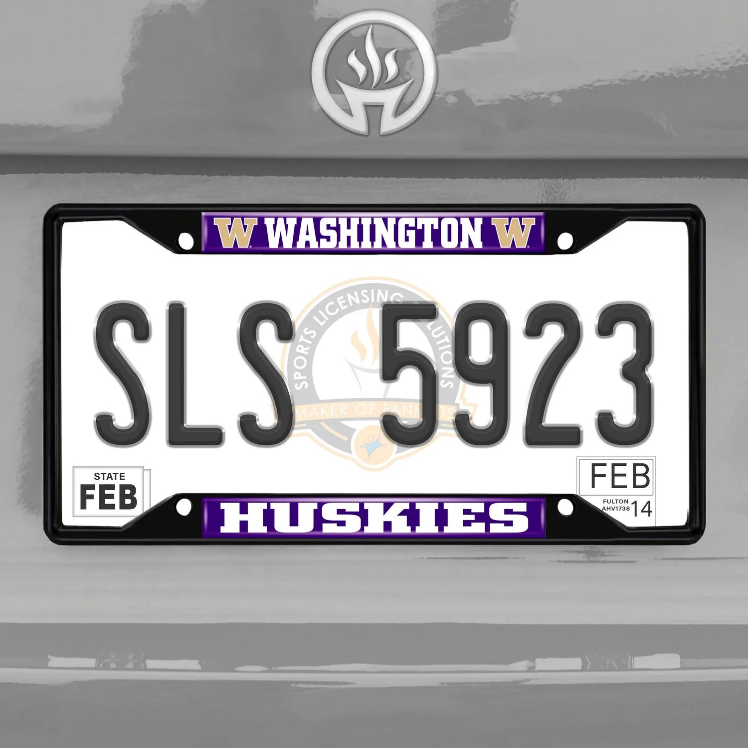 Fanmats Washington Huskies License Plate Frame - Black Fanmats