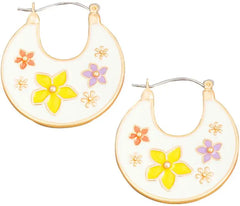 Floral Disc Earrings PinkPro Beauty Supply