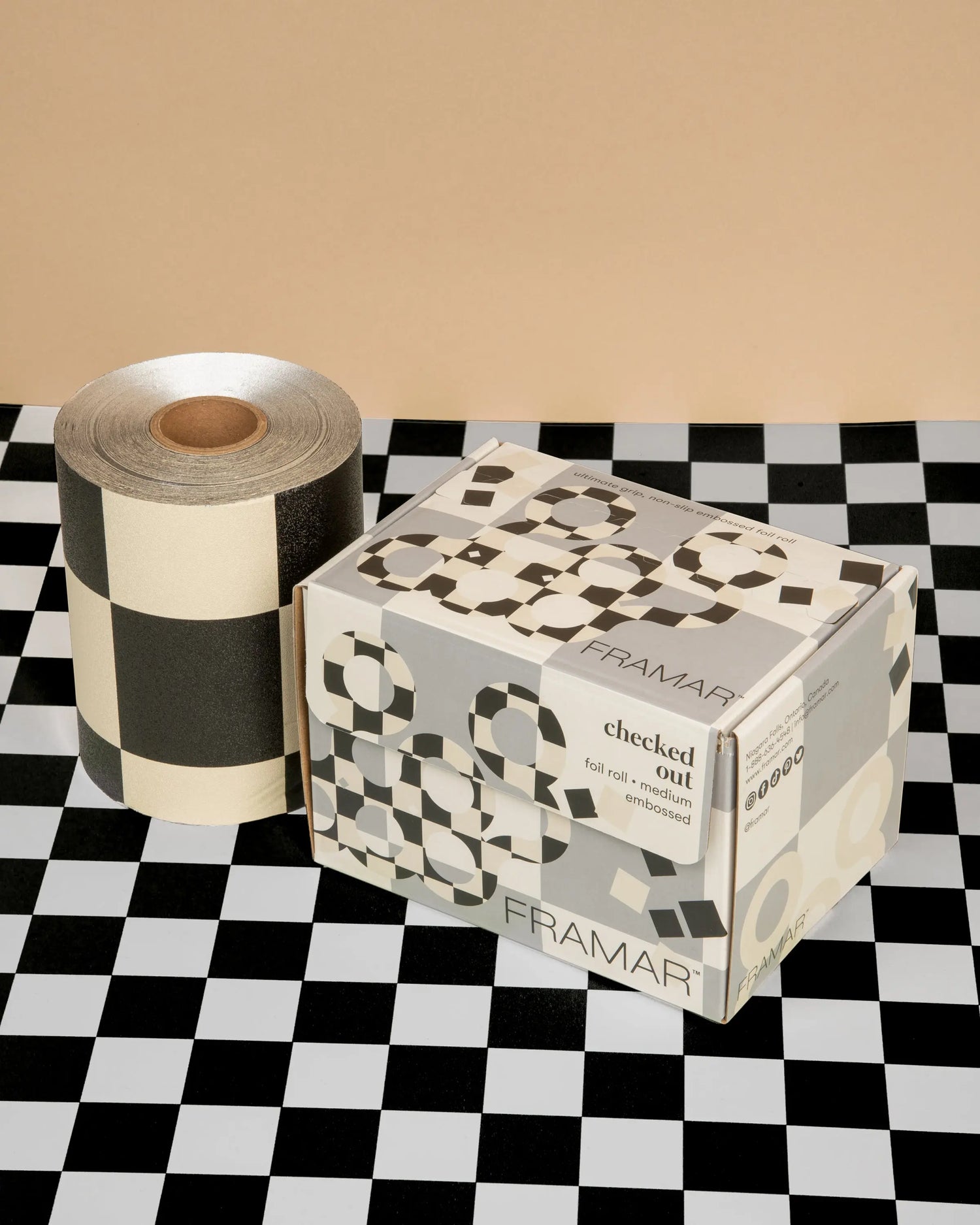 Framar Checked Out Embossed Foil It Roll 320 Feet Framar