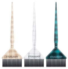 Framar Plaid Hair Day Big Daddy Brush Set 3 Pack Framar