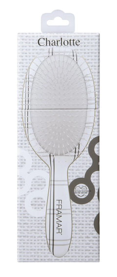 Framar Plaid Hair Day Detangle Brush Charlotte Framar