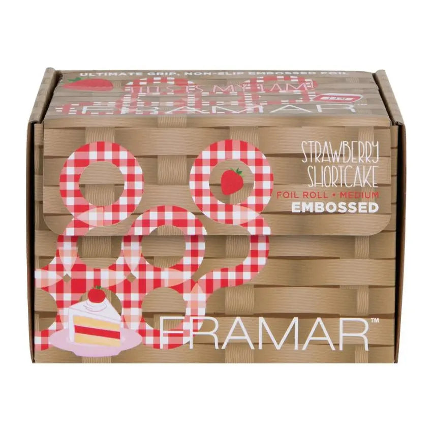 Framar Strawberry Shortcake Embossed Foil Roll 320 Feet Framar