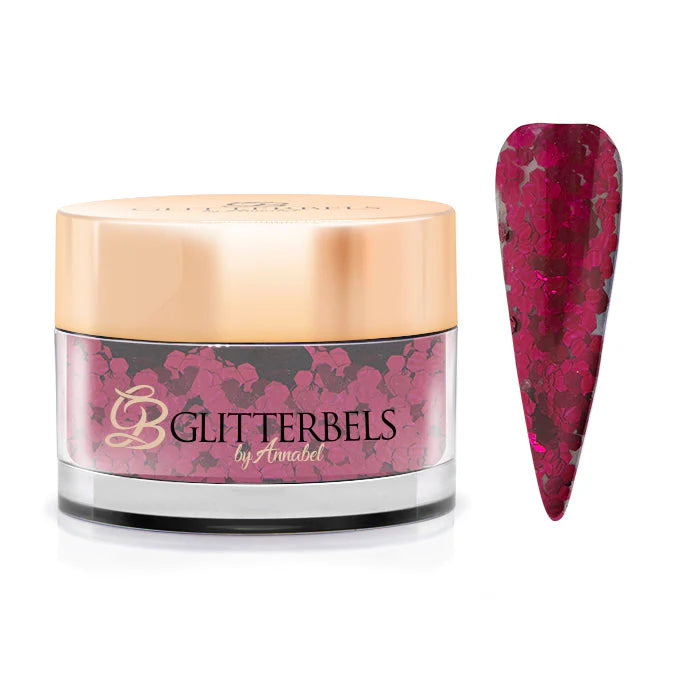 Glitterbels Loose Chunky Glitter-Crimson 0.5 oz.