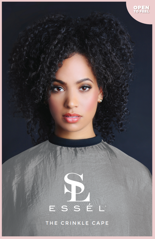 Essel The Crinkle Cape- Gray