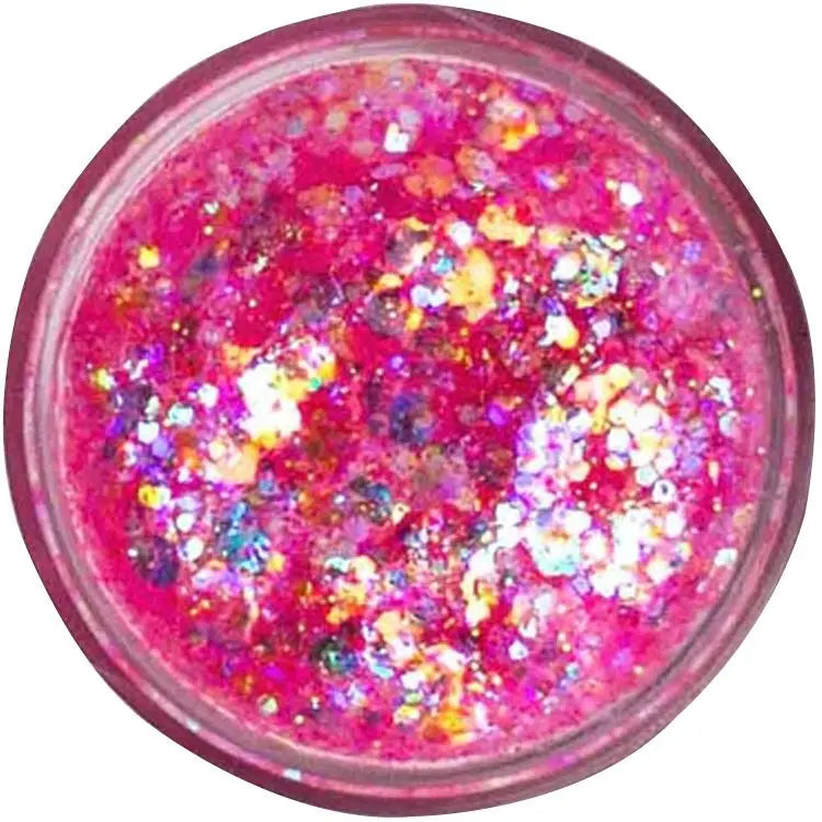 Galexie Glister Pink Glow Luxury Glitter Gel Galexie Glister