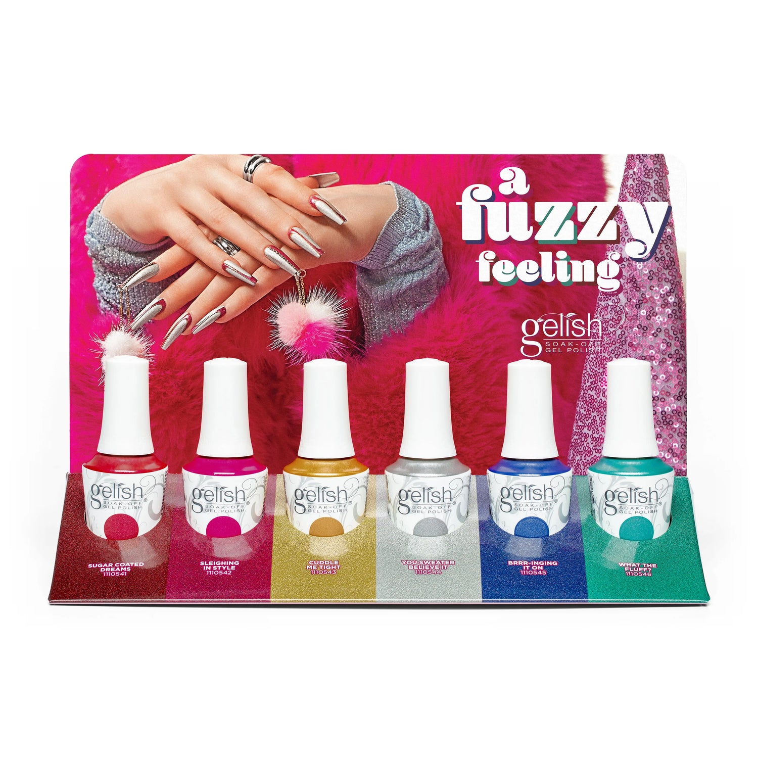 Gelish A Fuzzy Feeling Collection 6 Piece Display Gelish & Morgan Taylor