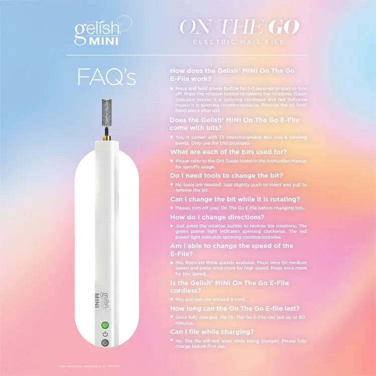 Gelish Mini On The Go Electric Nail File Gelish & Morgan Taylor