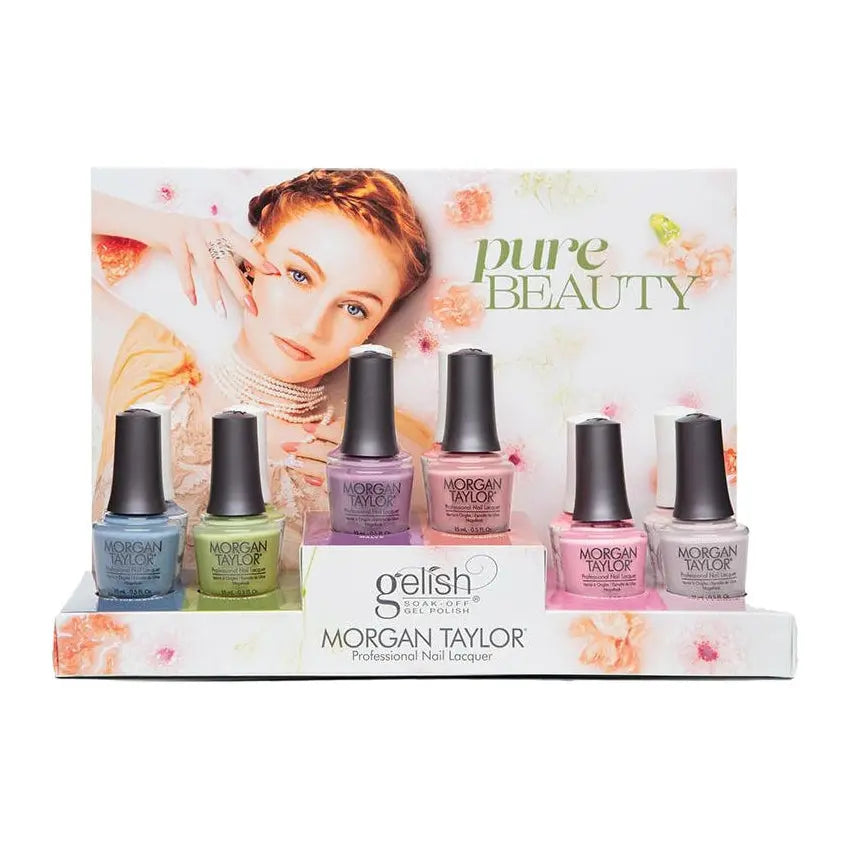 Gelish Morgan Taylor Mixed Pure Beauty Collection 12 Piece Display Gelish & Morgan Taylor