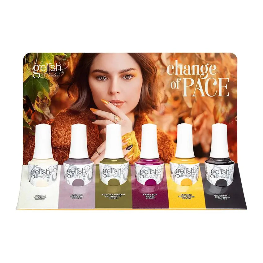 Gelish Soak-Off Gel Polish Change Of Pace Collection 6 Piece Display Gelish & Morgan Taylor