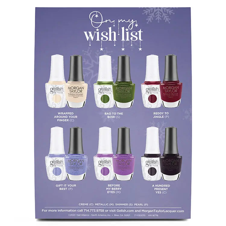 Gelish Soak-Off Gel Polish On My Wish List Collection Before My Berry Eyes Gelish & Morgan Taylor