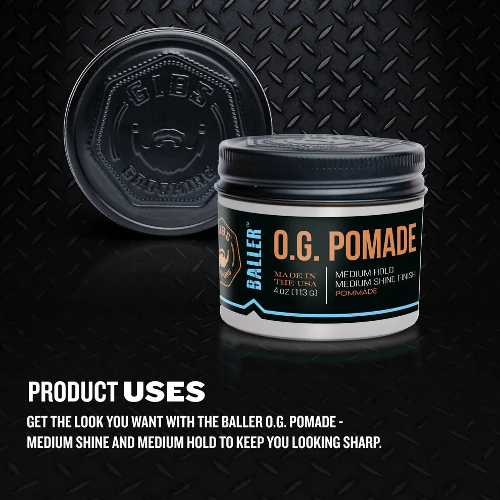 Gibs Baller O.G. Pomade - 4 oz. Gibs Grooming