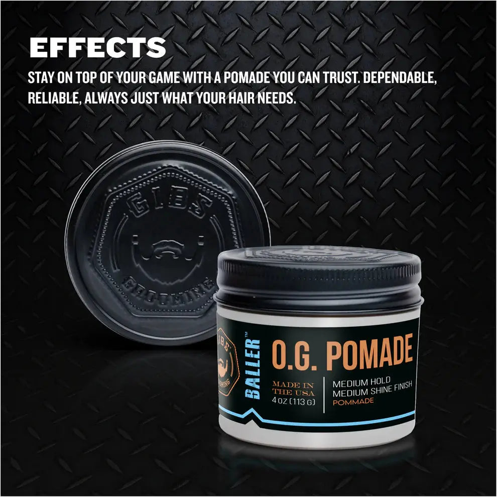 Gibs Baller O.G. Pomade - 4 oz. Gibs Grooming