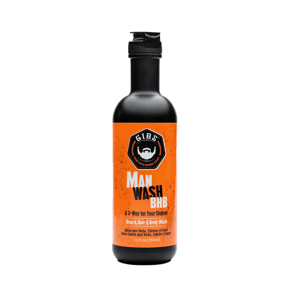 Gibs Man Wash Beard, Hair & Body 12 oz. Gibs Grooming