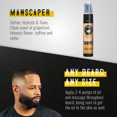 Gibs Manscaper Beard, Hair & Tattoo Oil 1 oz. Gibs Grooming