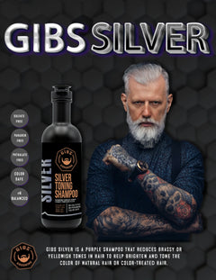 Gibs Silver Toning Shampoo 33.8 OZ Gibs Grooming