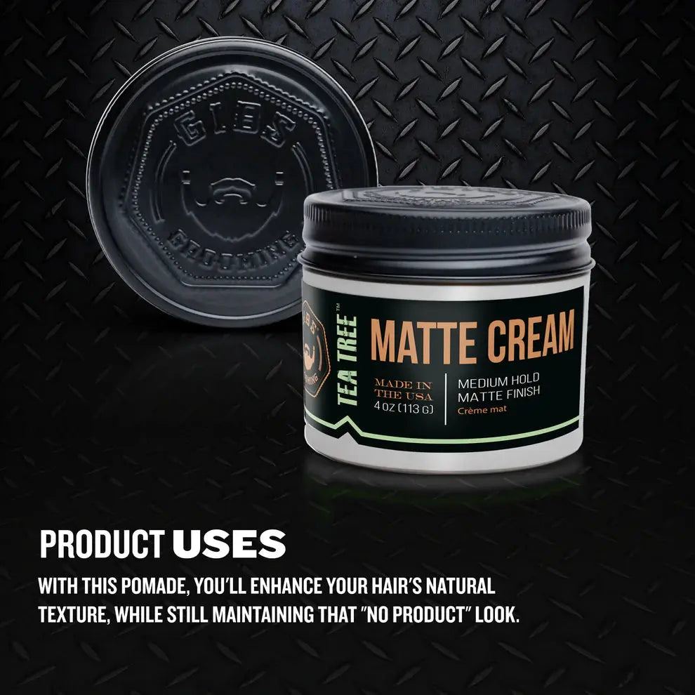 Gibs Tea Tree Matte Cream - 4 oz. Gibs Grooming