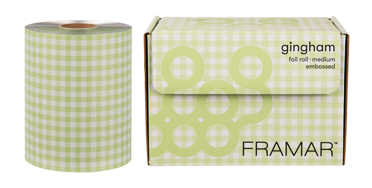 Framar Gingham Green Embossed Roll 320 ft.