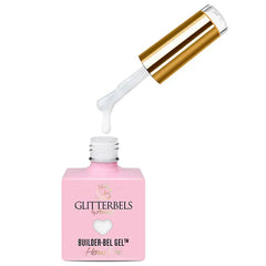 Glitterbels Builder-Bel Gel White 0.5 oz Glitterbels