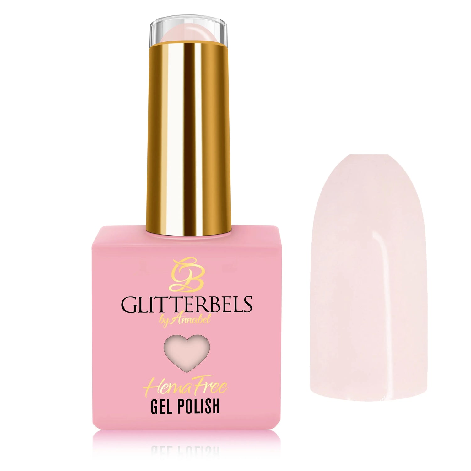 Glitterbels Gel Polish Hema-Free Almond Milk Glitterbels