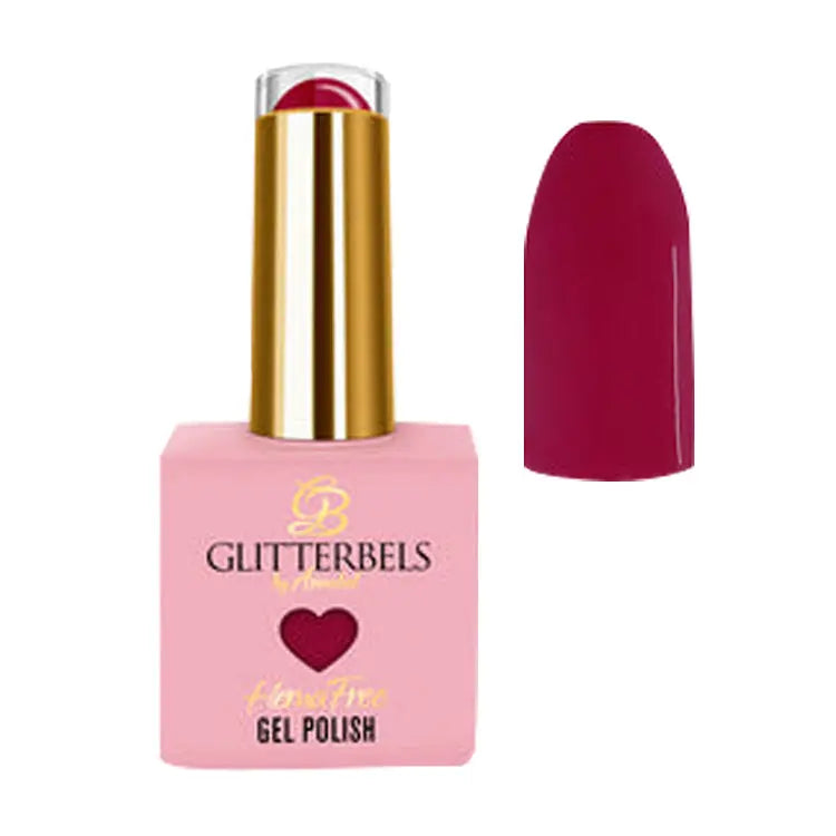 Glitterbels Gel Polish Hema Free Cherry Chapstick 0.27 Fl Oz Glitterbels