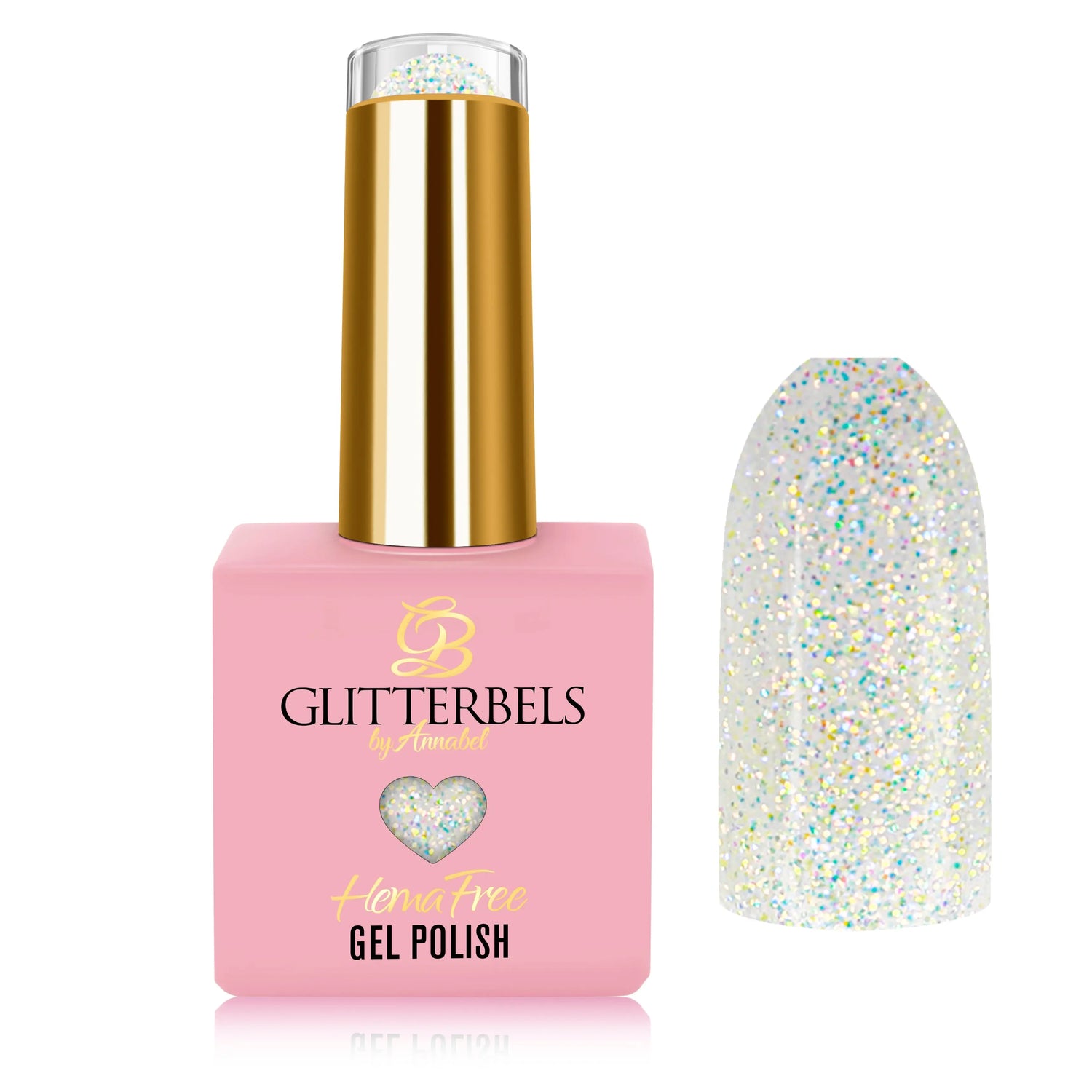 Glitterbels Gel Polish Hema-Free Oyster Glitterbels