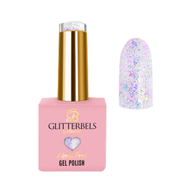 Glitterbels Gel Polish Hema Free Secret Kisses 0.27 Fl Oz Glitterbels