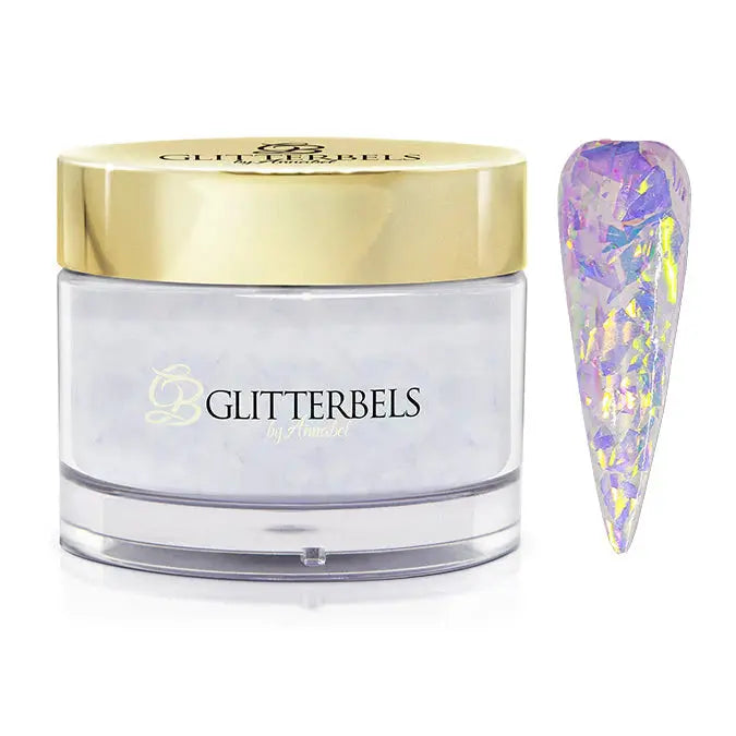 Glitterbels Glitter Acrylic Powder - Sea Foam Flake 0.98 oz. Glitterbels