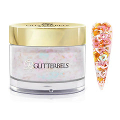 Glitterbels Glitter Acrylic Powder - XOXO 0.98 oz. Glitterbels