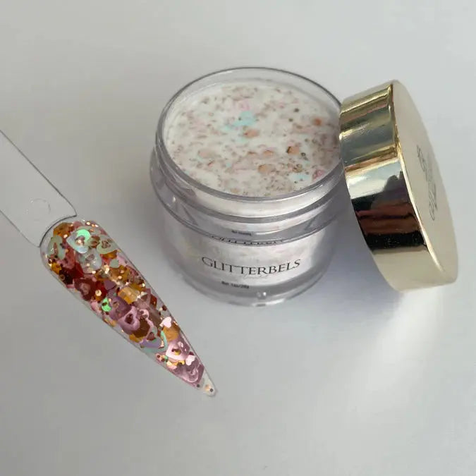 Glitterbels Glitter Acrylic Powder - XOXO 0.98 oz. Glitterbels