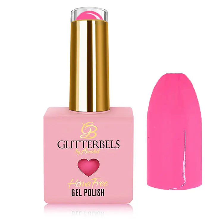 Glitterbels Hema Free Gel Polish Barbie Party 0.27 fl oz Glitterbels