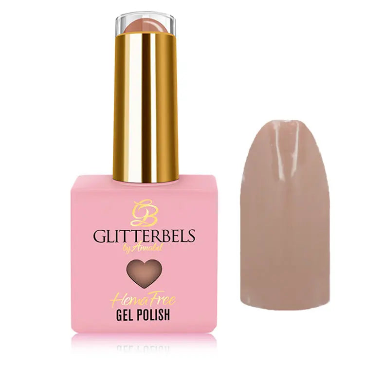 Glitterbels Hema Free Gel Polish Caramel Cuteness 0.27 fl oz Glitterbels