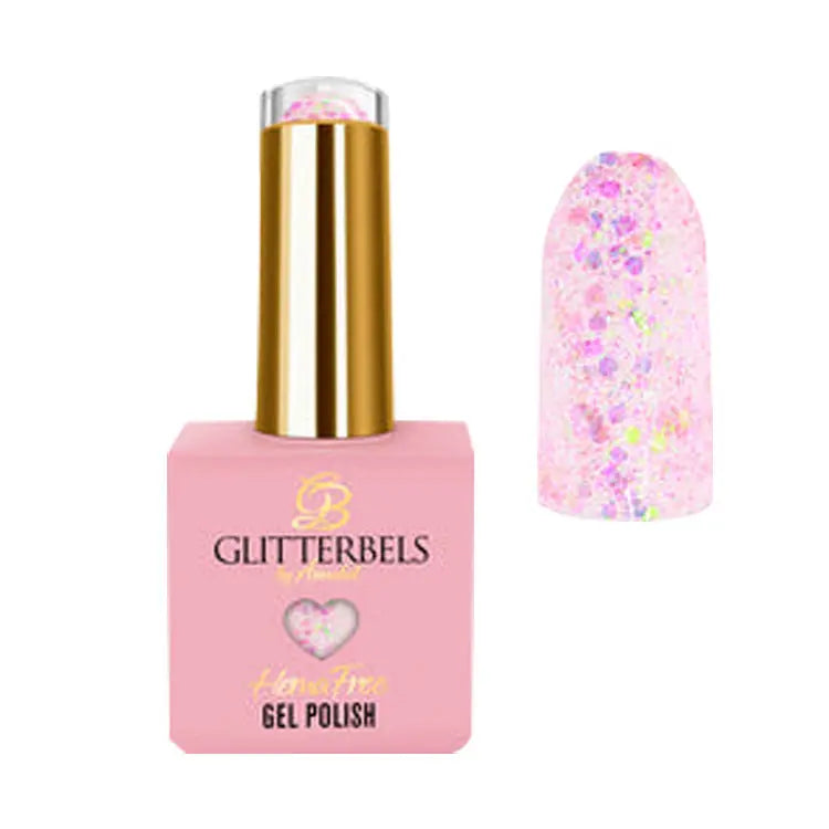 Glitterbels Hema Free Gel Polish Passion For Fashion 0.27 FL Oz. Glitterbels