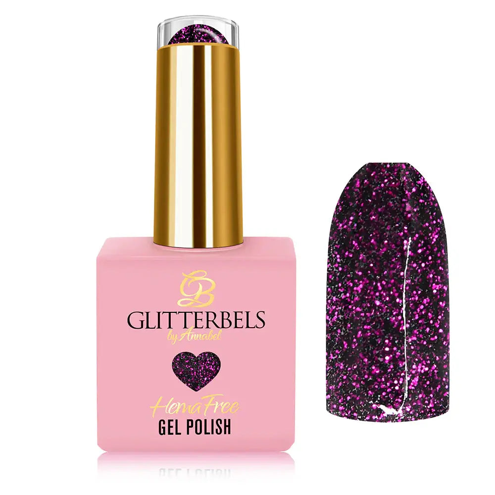 Glitterbels Hema Free Gel Polish Rock Chick Collection FAN GIRL .27 OZ. Glitterbels