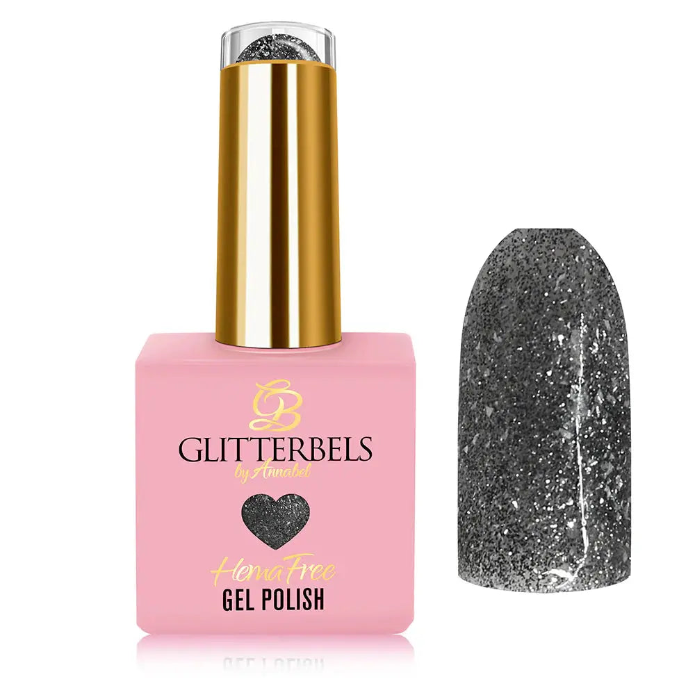 Glitterbels Hema Free Gel Polish Rock Chick Collection GIRLY GOTH .27 OZ. Glitterbels