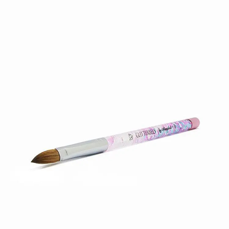 Glitterbels Pinched Glitter Acrylic Brush #8 Glitterbels