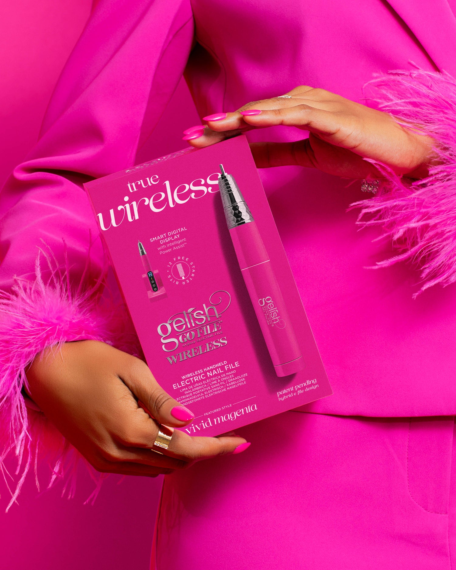 Gelish Go File Hybrid Cordless - Magenta