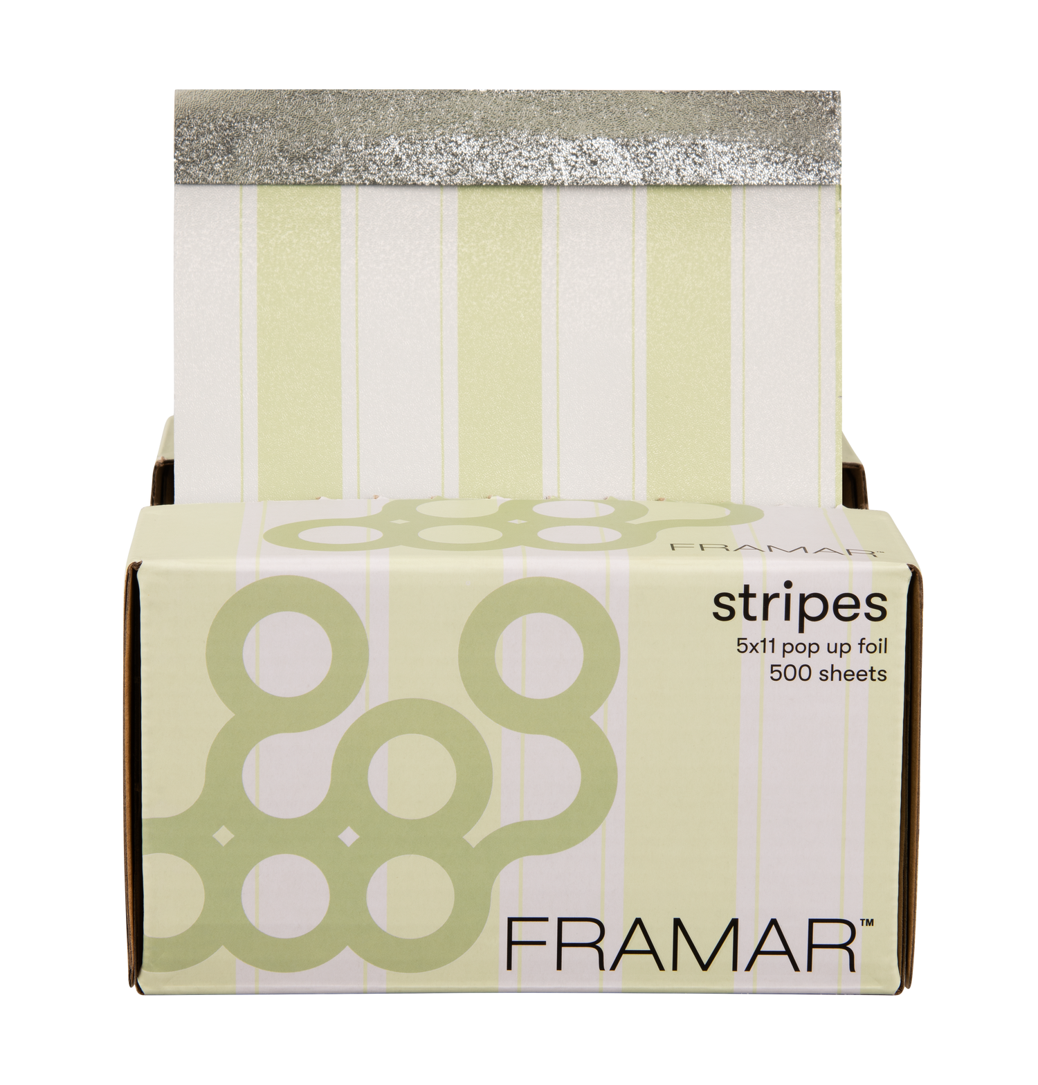 Framar Celery Stripes Pop Up Foils 500 Count