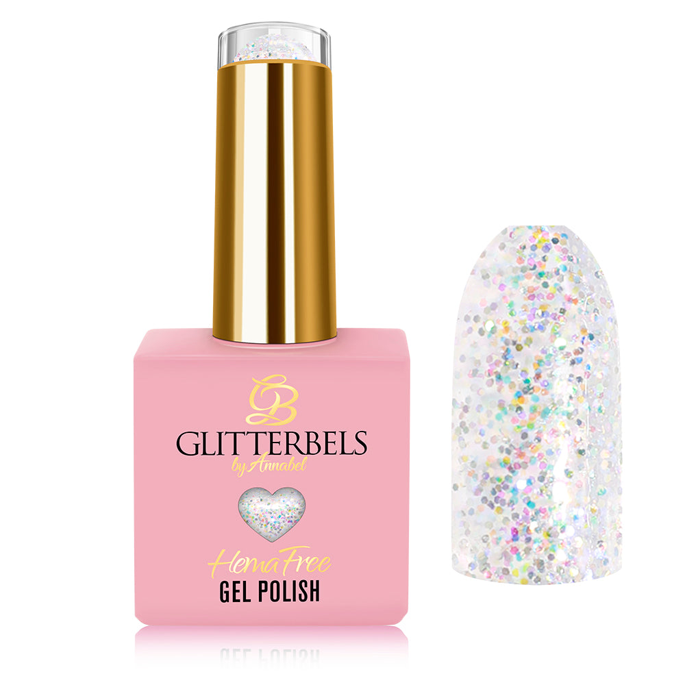 Glitterbels Hema Free Gel Color - Snow Globe .27 oz.