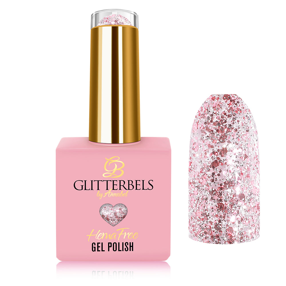 Glitterbels Hema Free Gel Color - Fireside Sparkle .27 oz.