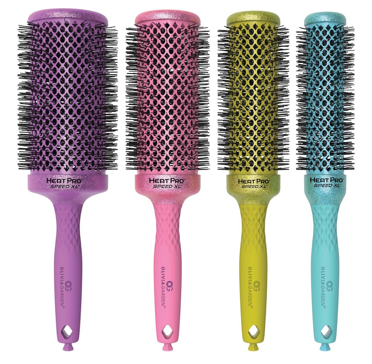 Olivia Garden Heat Pro Speed XL Glitter 12 Piece Display