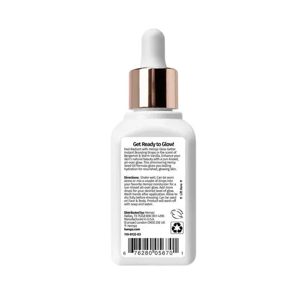 Hempz Glow Getter Herbal Instant Bronzing Drops 2 oz. Hempz