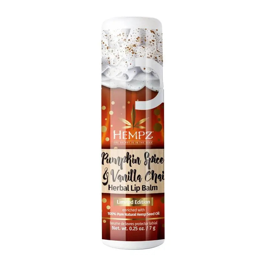 Hempz Le Pumpkin Spice & Vanilla Chai Herbal Lip Balm - PinkPro Beauty Supply