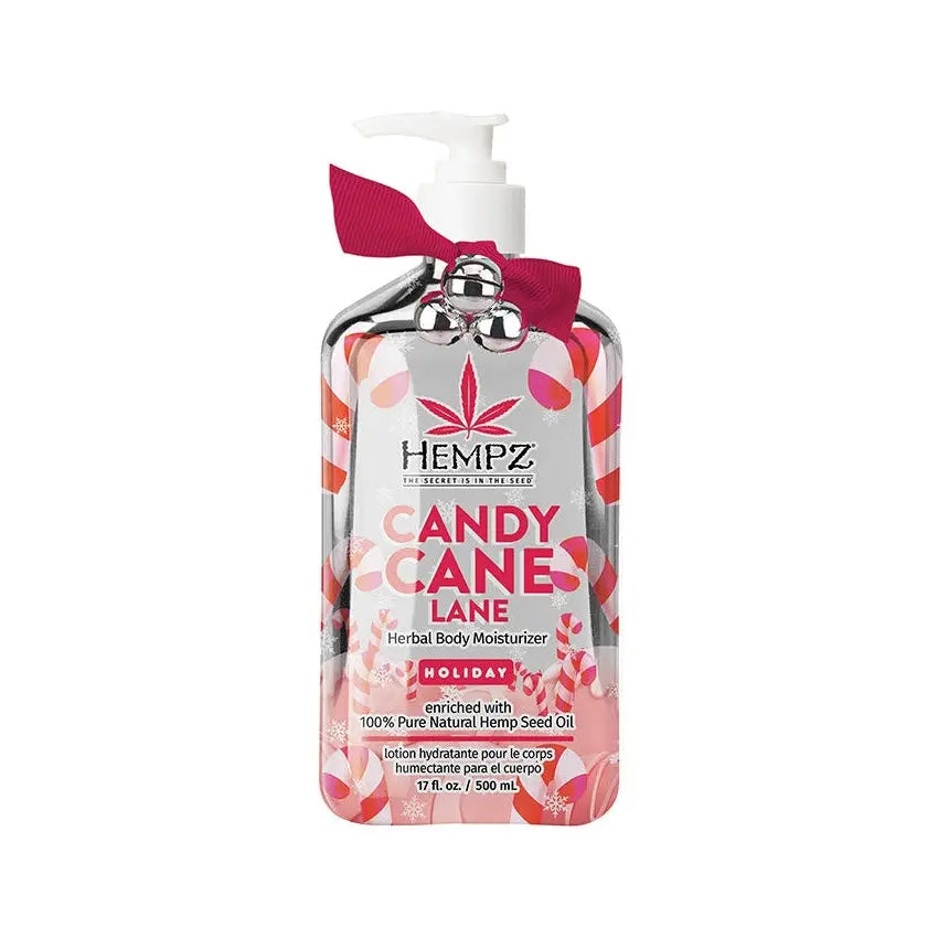 Hempz Limited Edition Candy Cane Lane Herbal Body Moisturizer 17 oz. Hempz