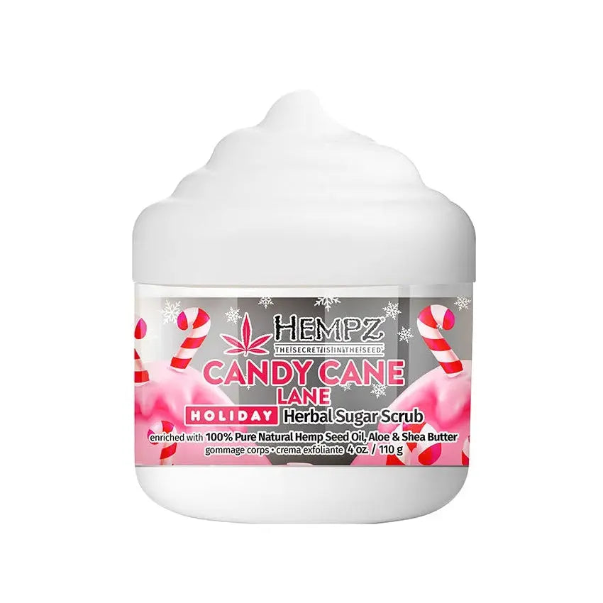 Hempz Limited Edition Candy Cane Lane Herbal Body Scrub 4 oz. Hempz