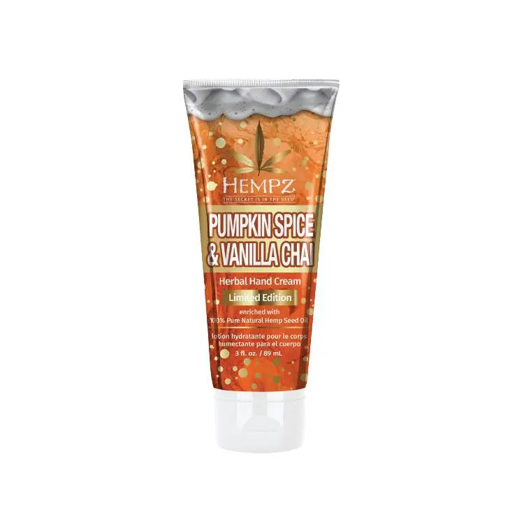 Hempz Limited Edition Pumpkin Spice & Vanilla Chai Hand Cream 3 oz. Hempz