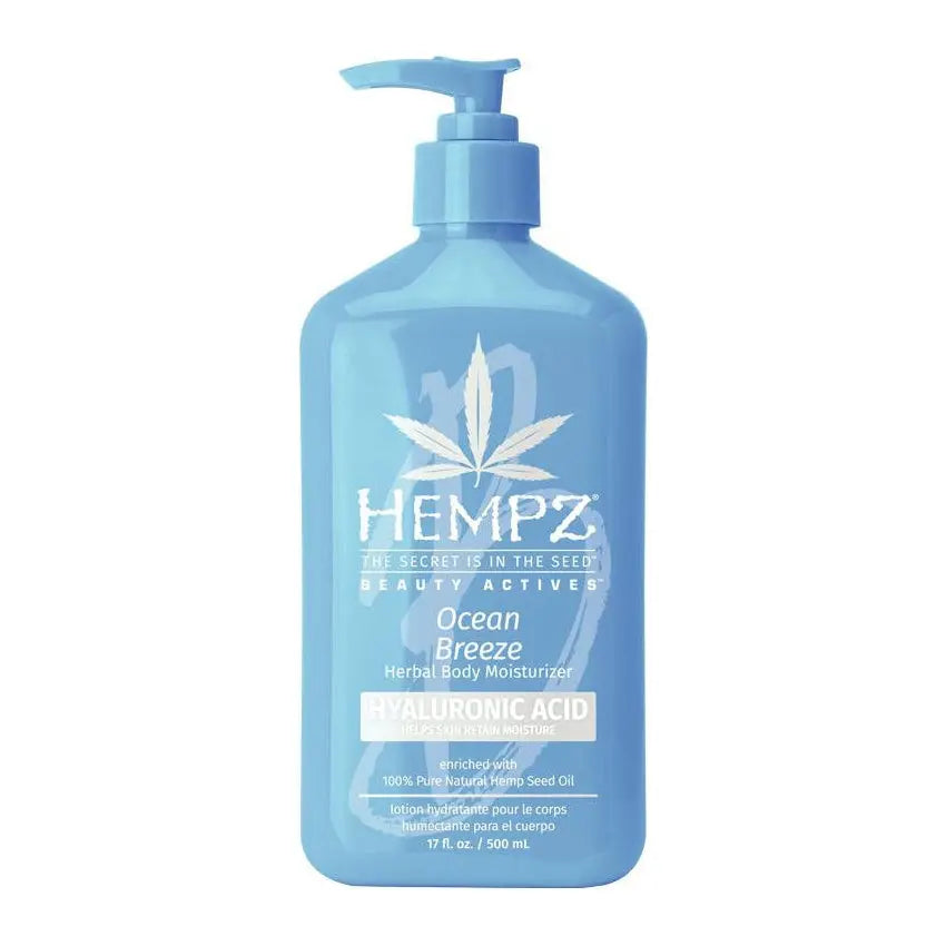 Hempz Ocean Breeze Hyaluronic Acid Herbal Body Moisturizer Hempz